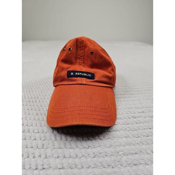Banana Republic Hat Adult One Size Adjustable Orange Corduroy - Picture 2 of 8